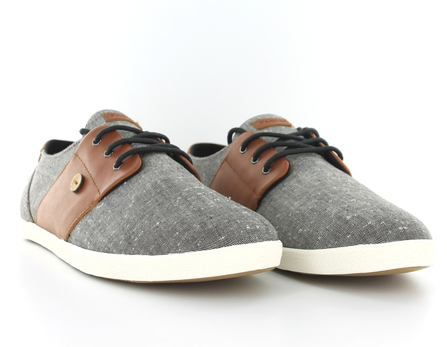 Faguo Cypress coton leather Gris Camel