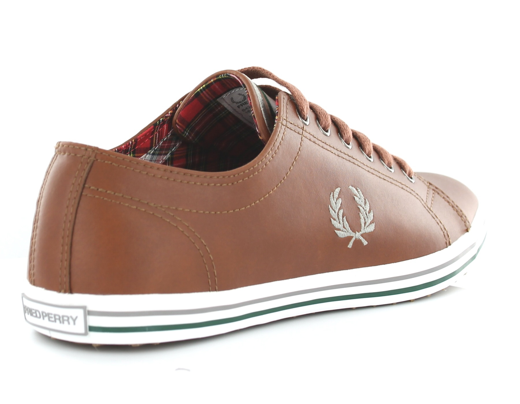 Fred Perry Kingston cuir MARRON TAN