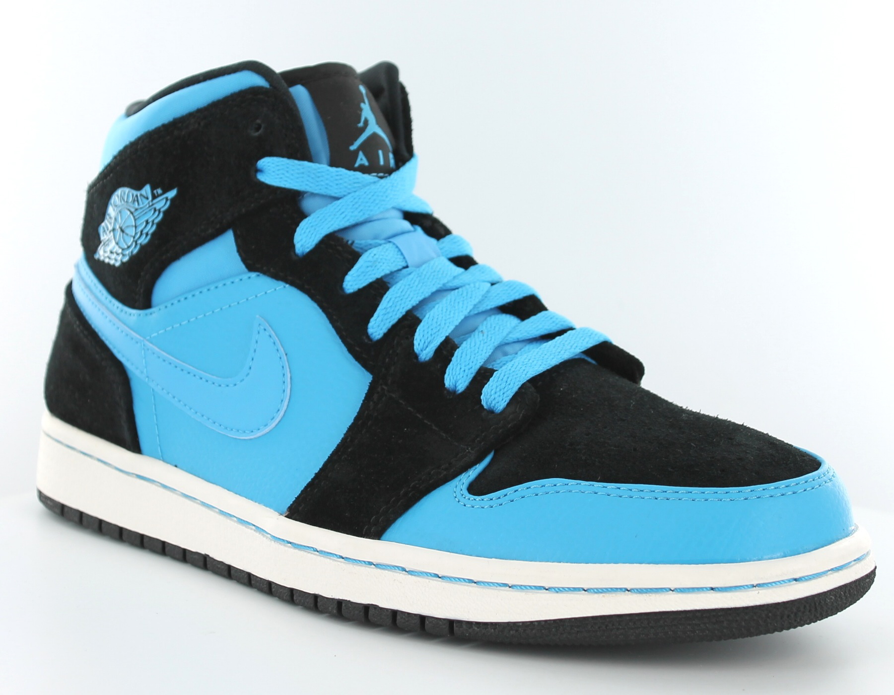 Jordan Air 1 powder blue NOIR/BLEU 554724-017