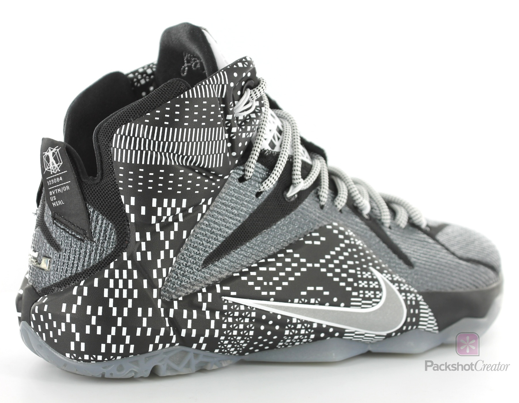 Nike Lebron 12 BHM NOIR/BLANC 718825-001