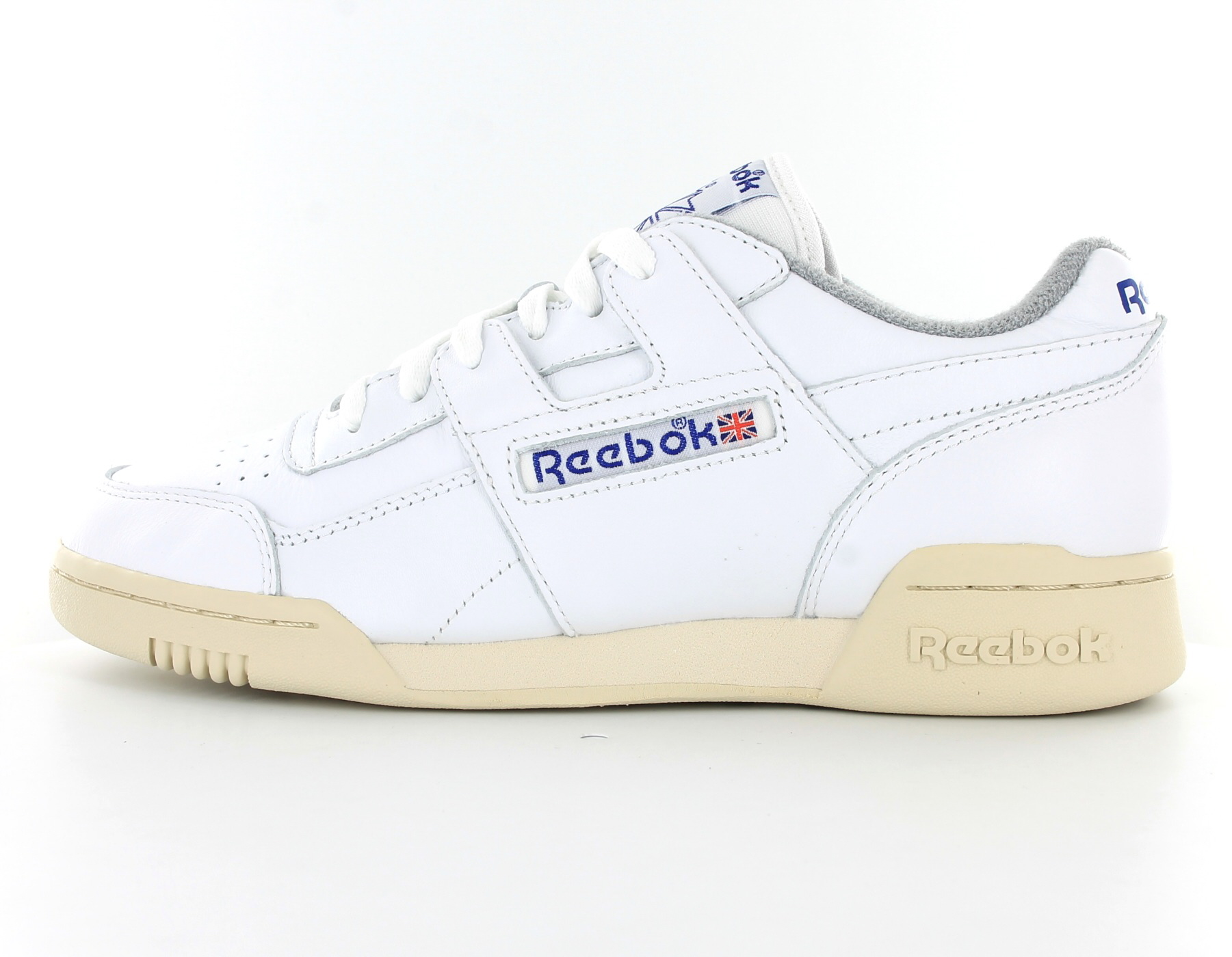 reebok workout plus r12 white royal grey