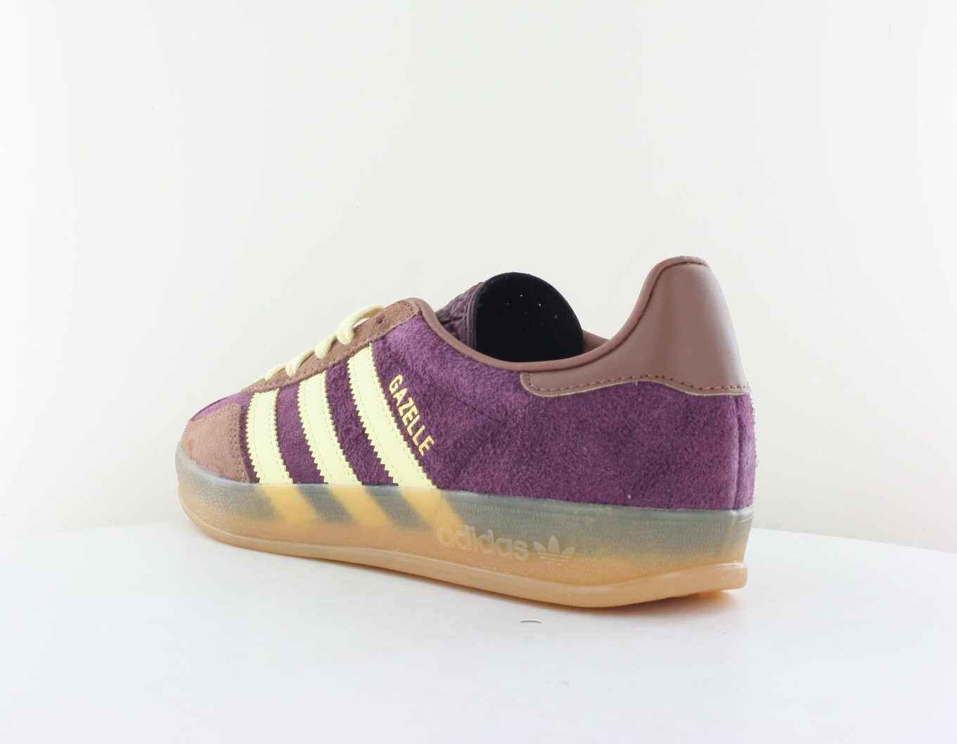 Adidas Gazelle indoor Bordeaux marron jaune