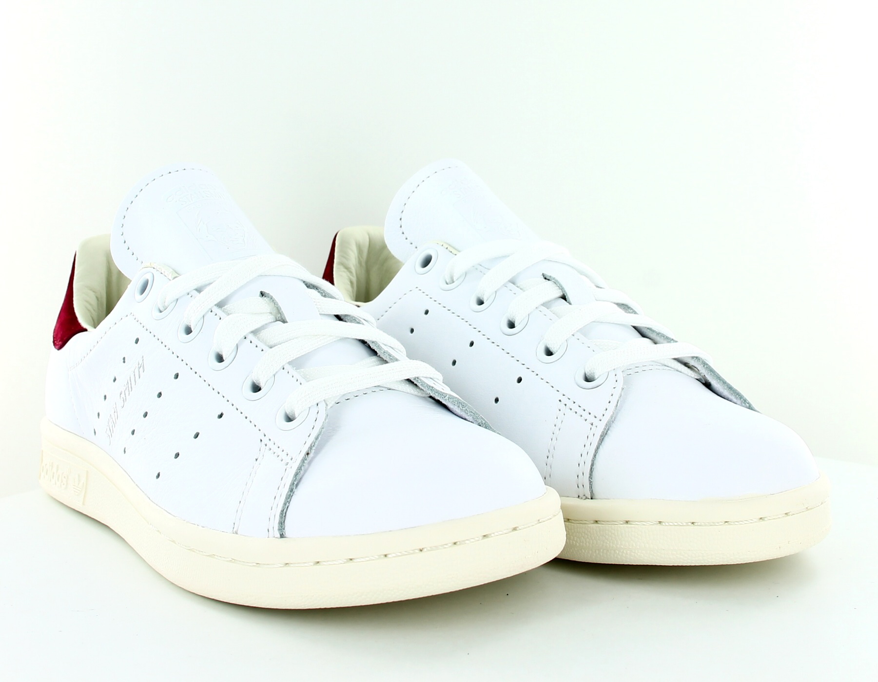 Adidas Stan Smith femme Blanc Bordeaux AQ0887