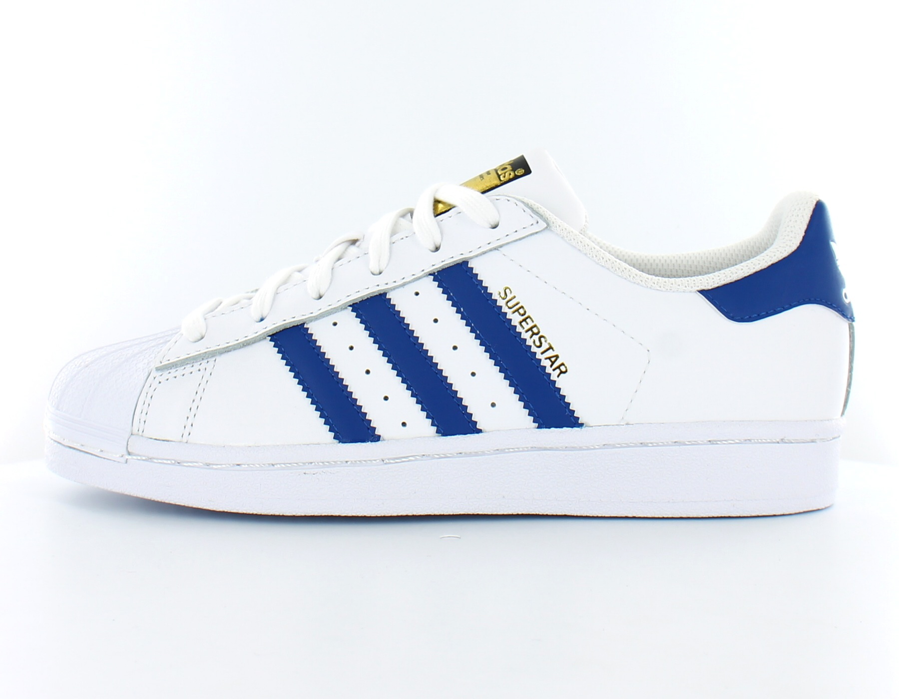 Adidas Superstar BLANC BLEU OR