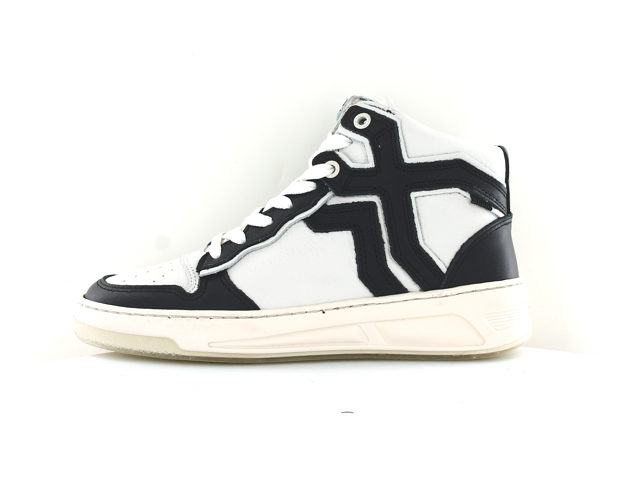 Bronx Old cosmo high top Blanc casse noir