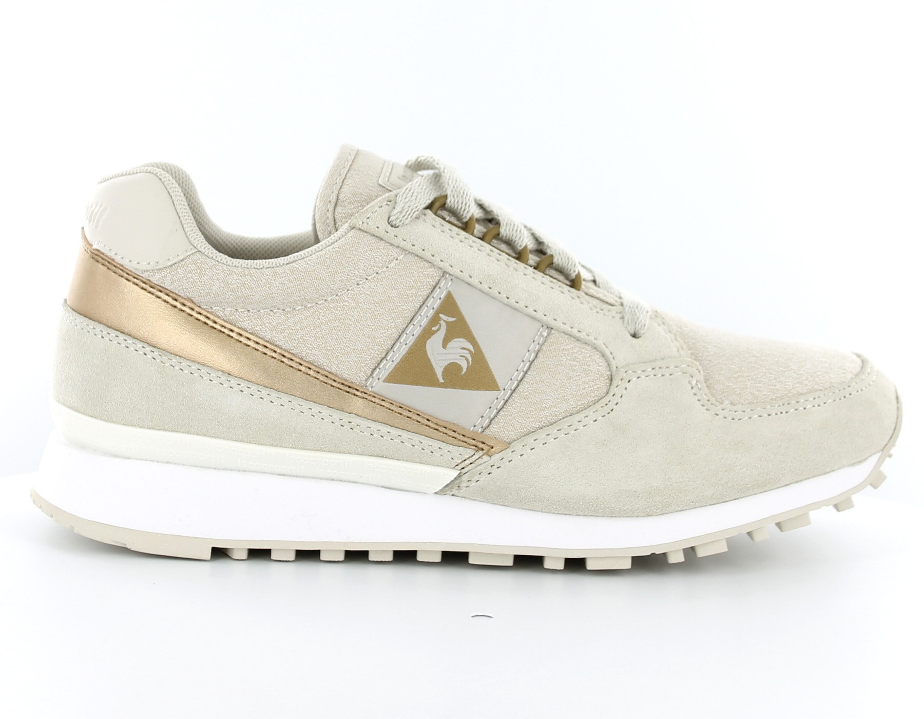 Lecoqsportif Eclat 89 femme metallic BEIGE OR