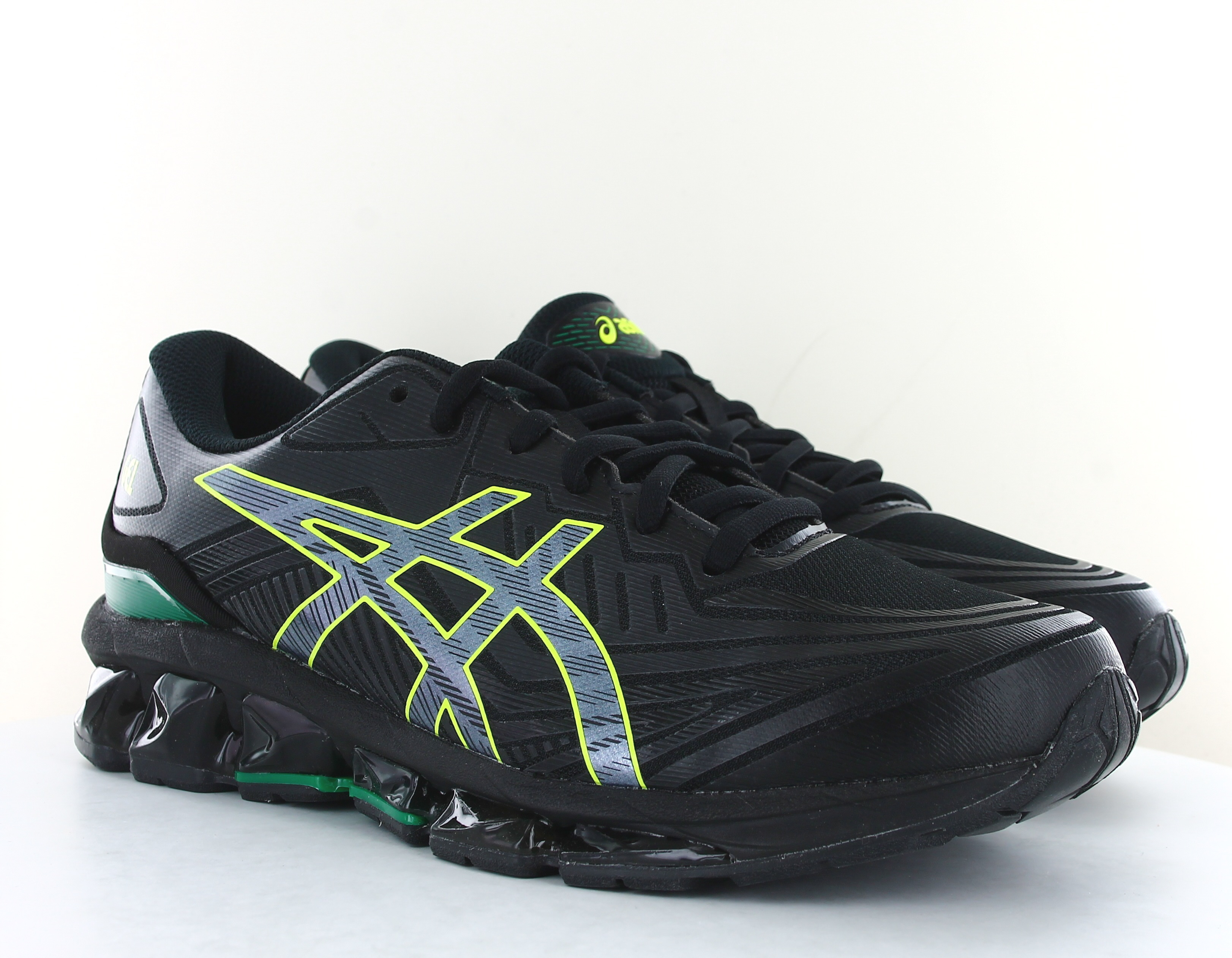 Asics Gel quantum 360 VII Noir jaune fluo vert forest 1201A481 006