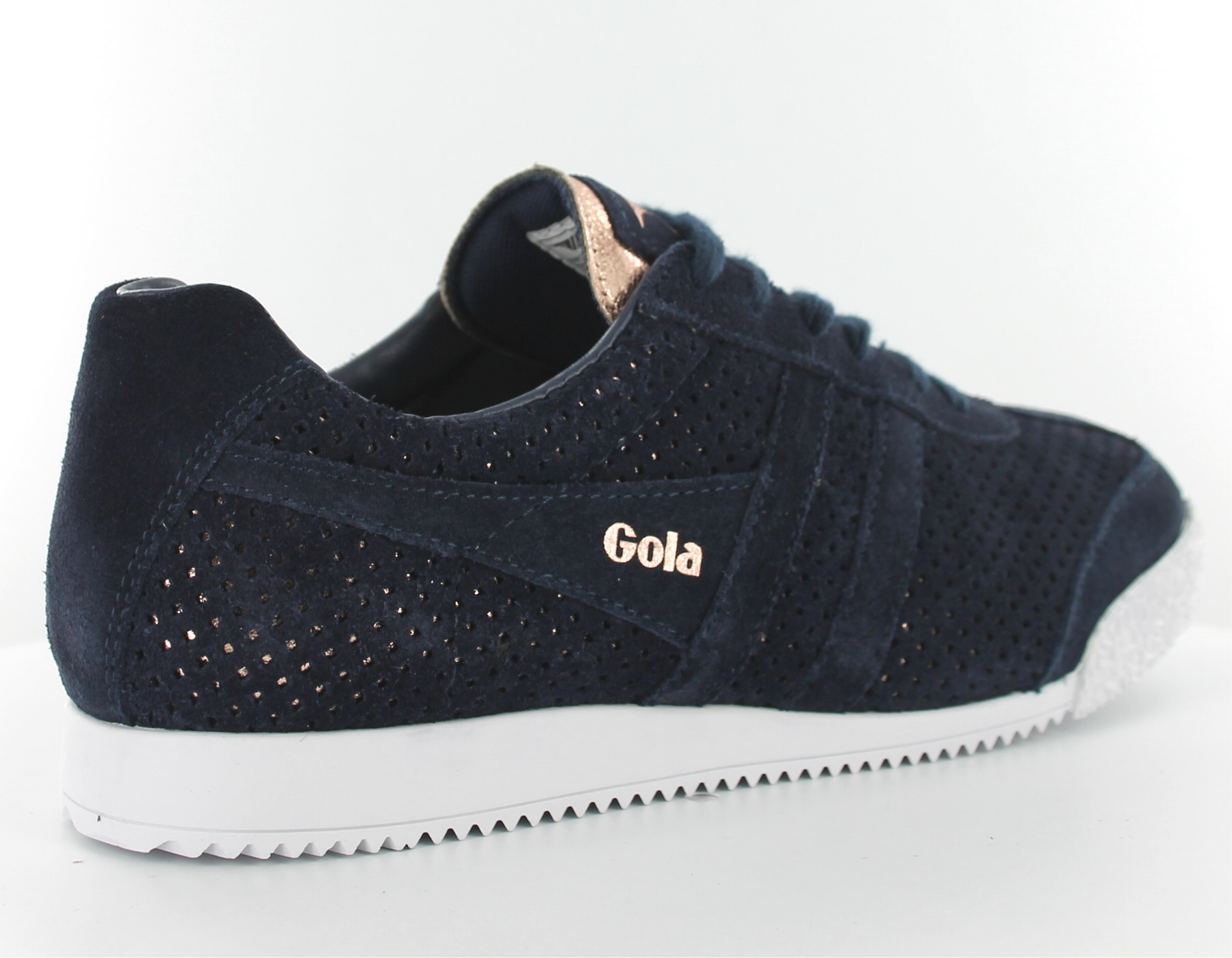 Gola Harrier glimmer suede Bleu rose