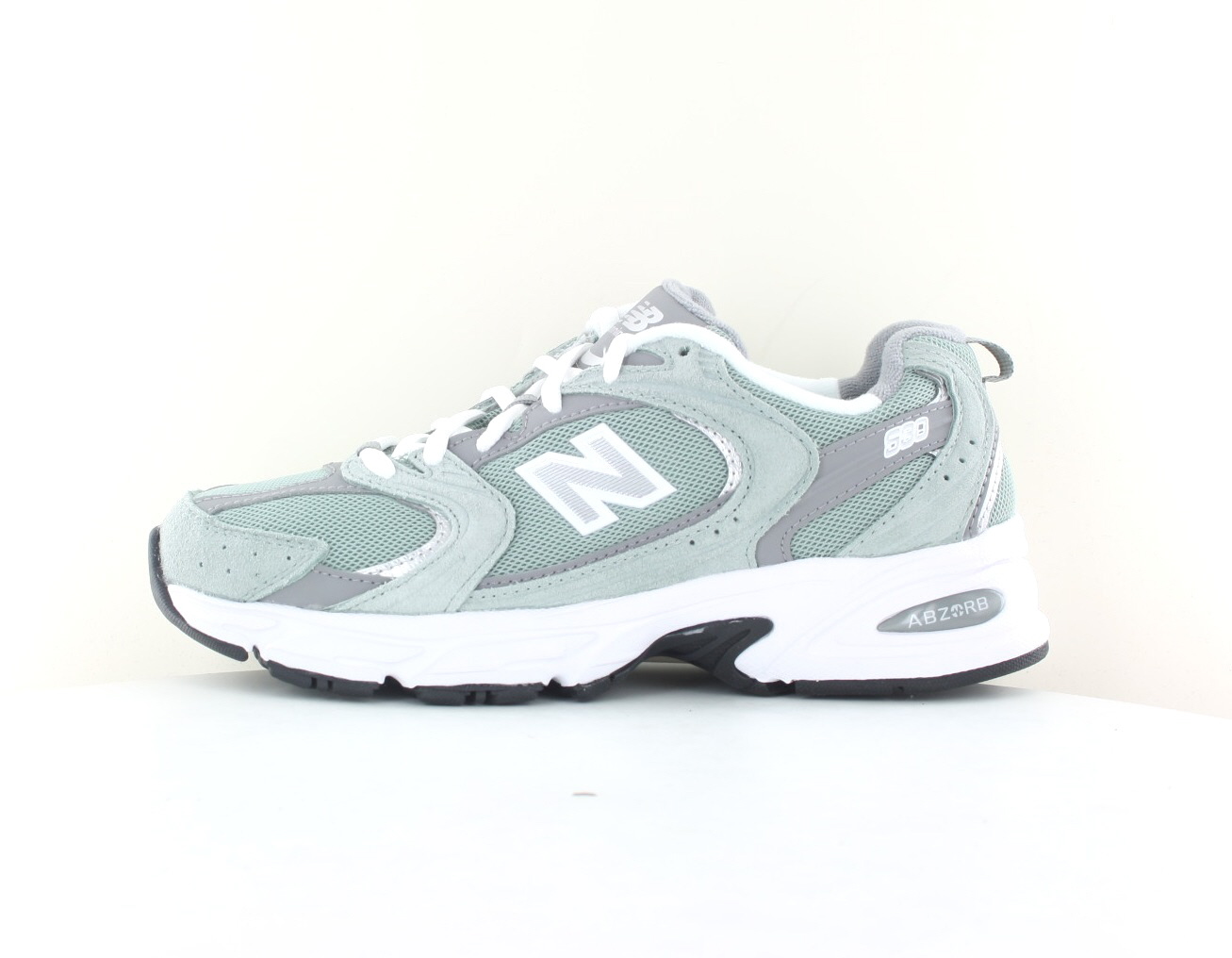 New Balance 530 Vert gris blanc