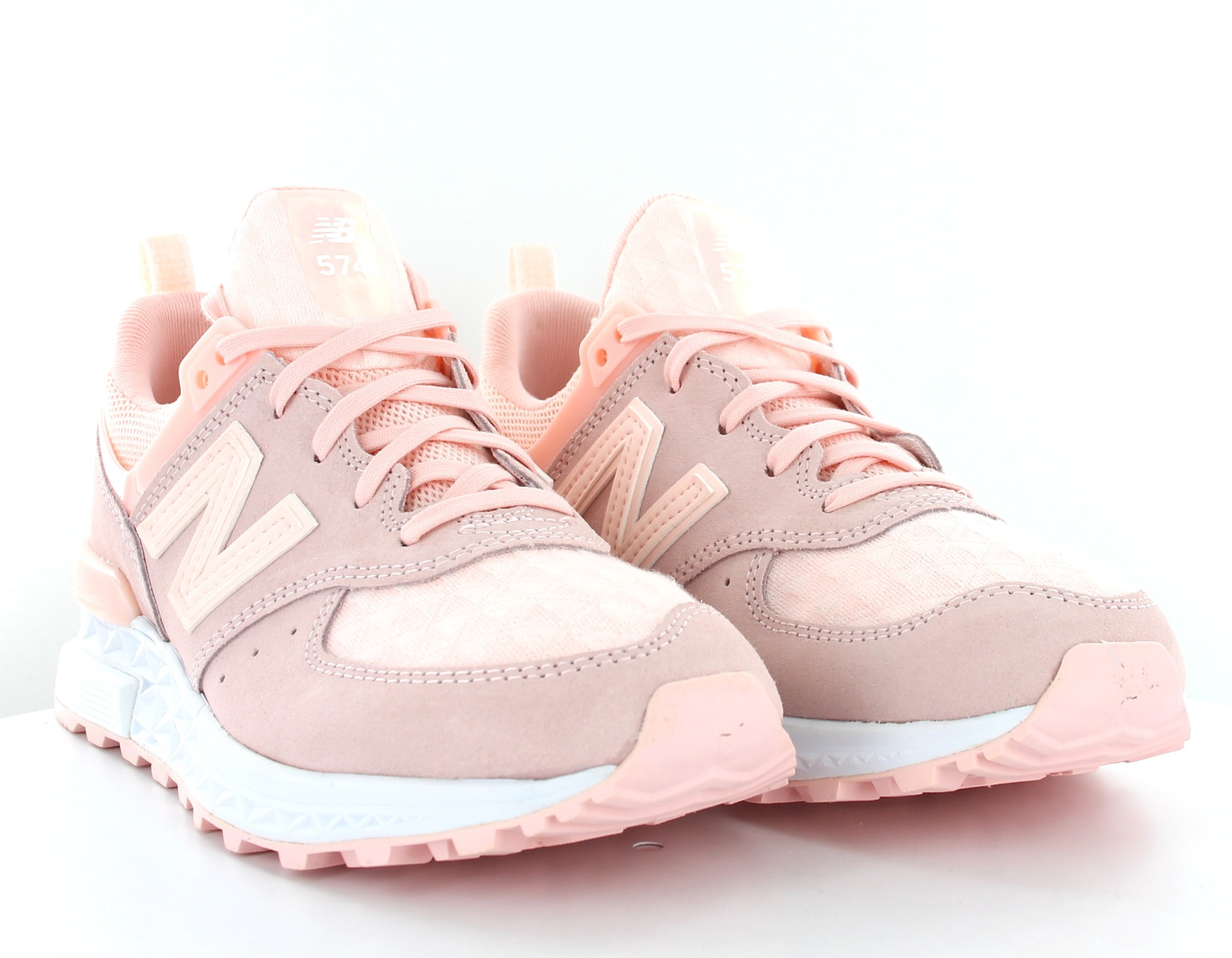 New balance 574 hot sale sport femme brun