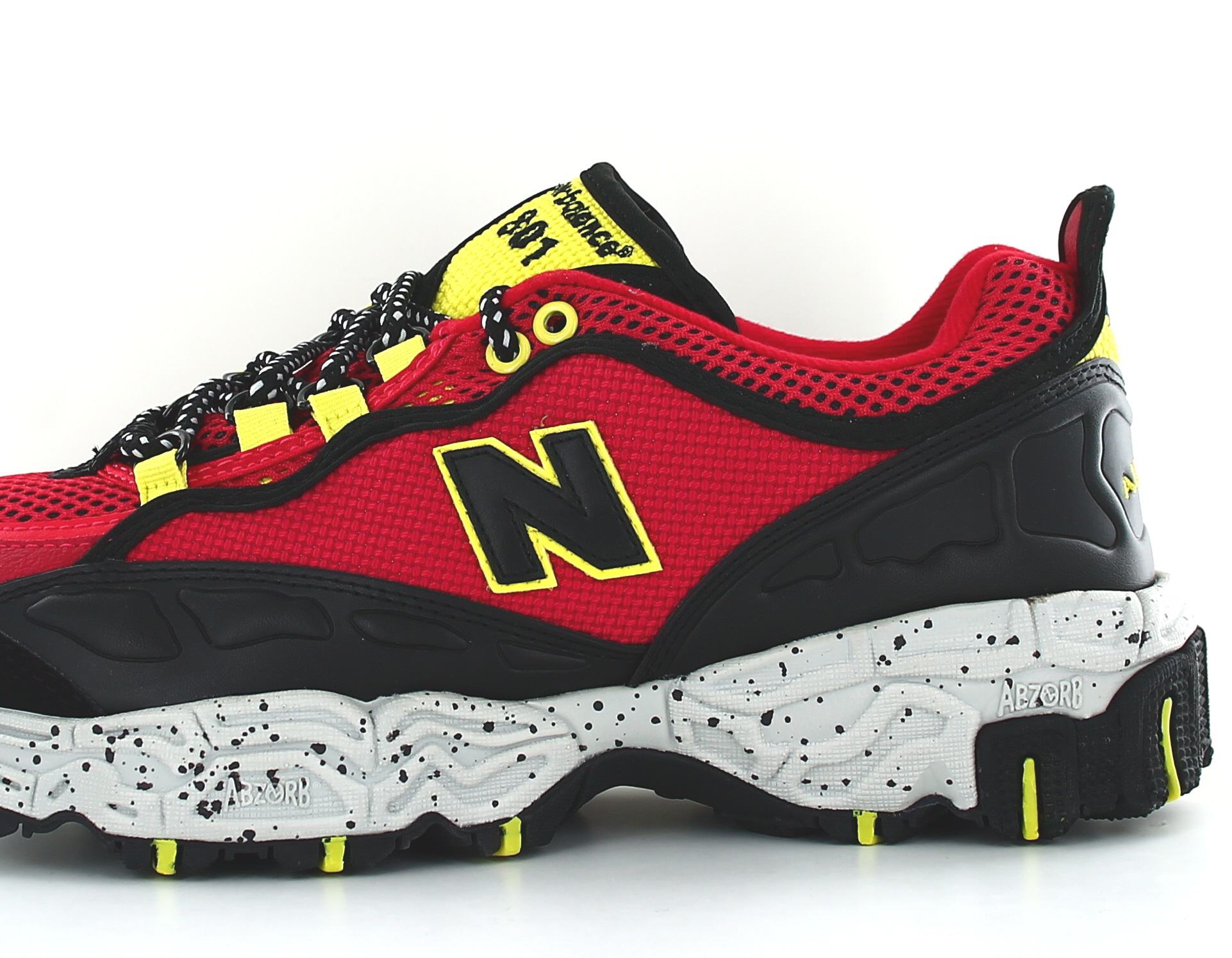 New Balance 801 Rouge noir jaune