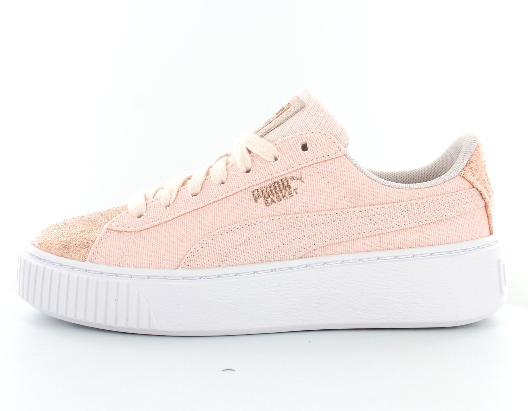 Puma basket platform hot sale canvas wn's