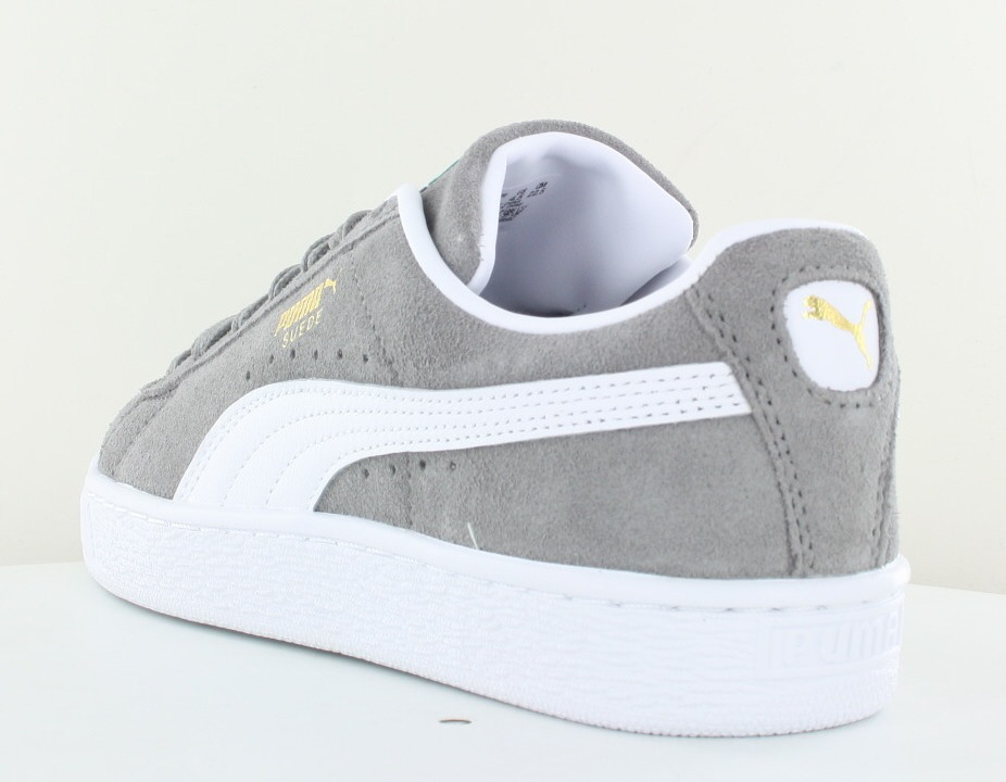 Puma suede gris blanc on sale