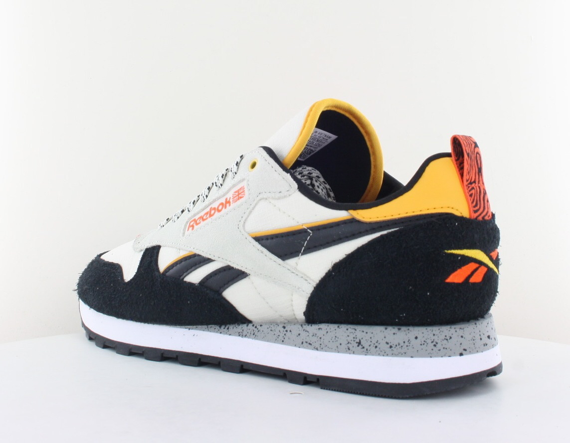 Reebok Classic leather Beige noir jaune