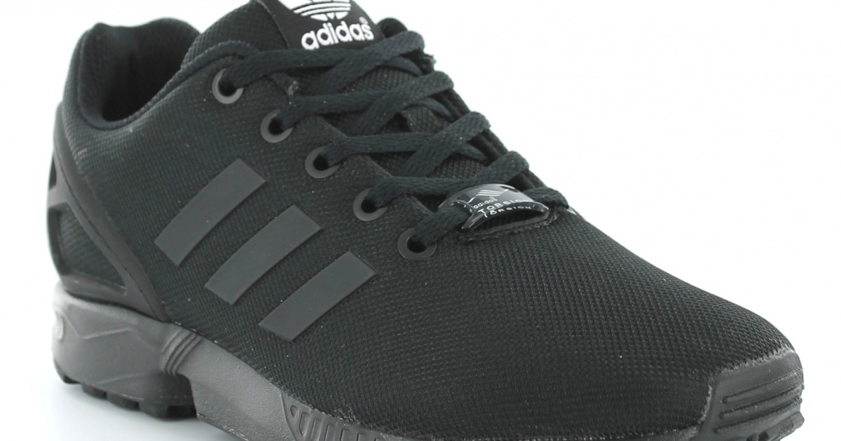 Basket adidas zx cheap flux noir et or