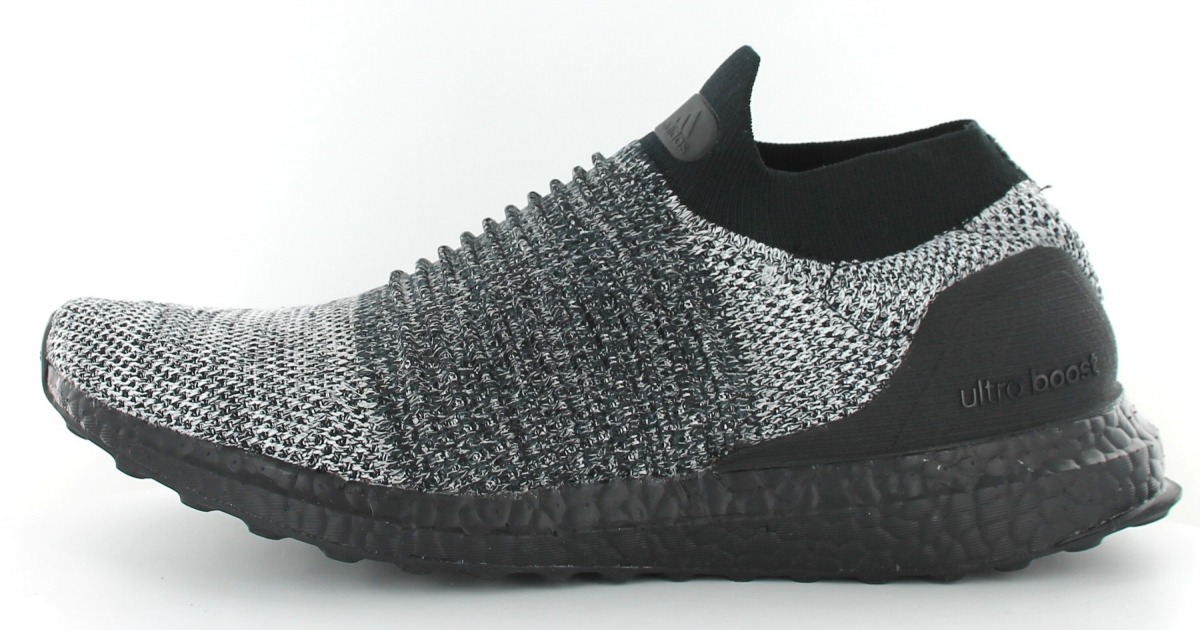 Adidas boost laceless black best sale