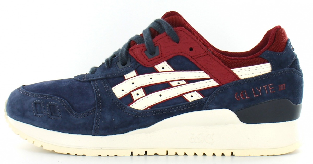 asics gel lyte 3 bordeaux bleu