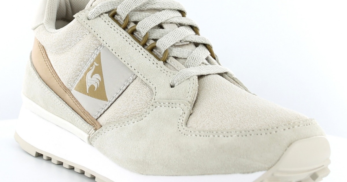 Chaussures le coq sportif modèle eclat w metallic beige sale or