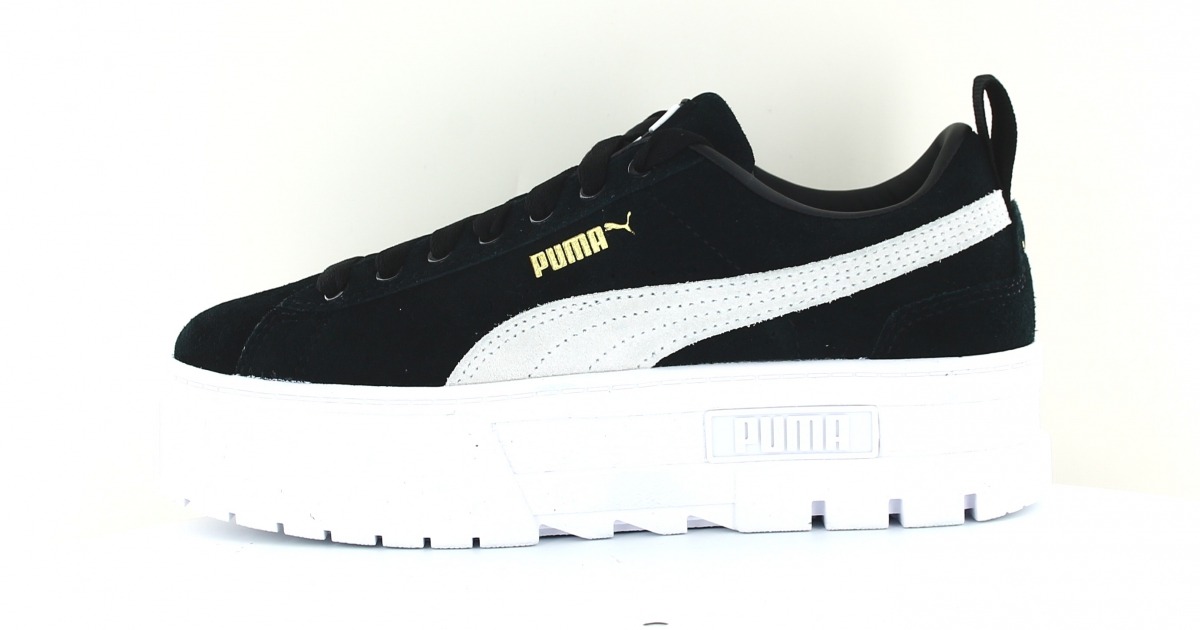 Puma Mayze suede Noir or blanc 381983-03