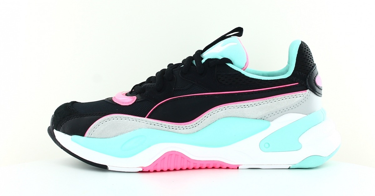 Puma Rs 2k Messaging Femme Noir Bleu Turquoise Gris Rose