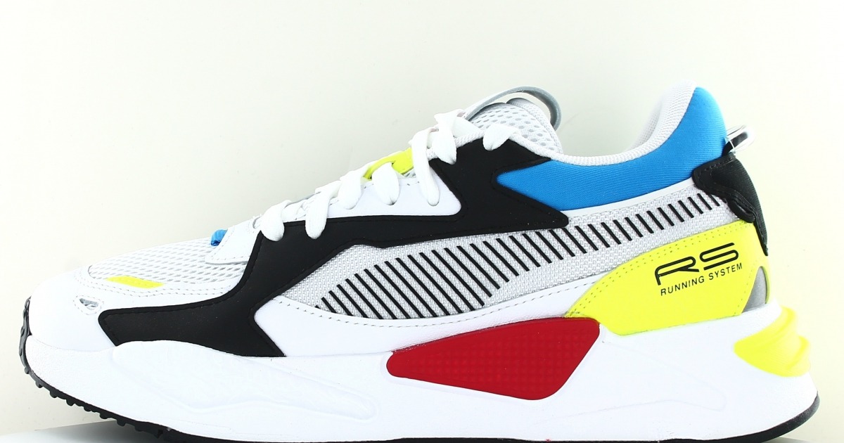 Puma Rsz core Blanc noir jaune rouge bleu