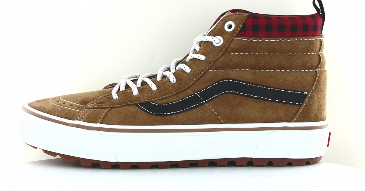 Vans en cuir discount marron