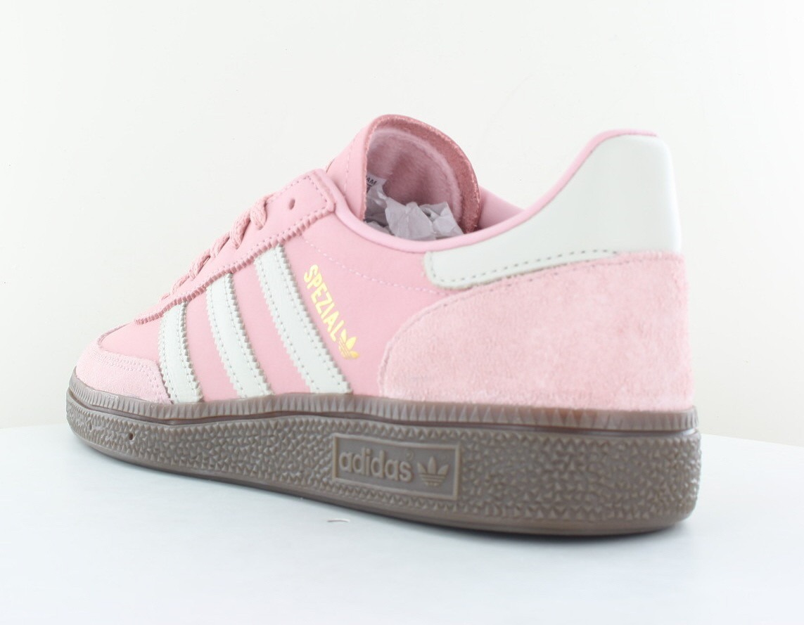 Adidas Spezial cuir rose vert pale