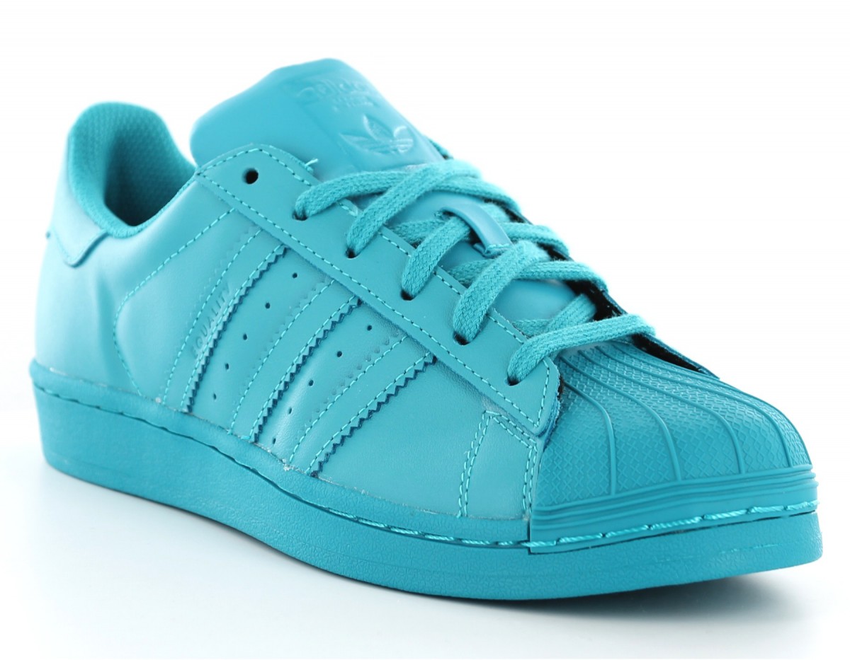 adidas superstar color bleu