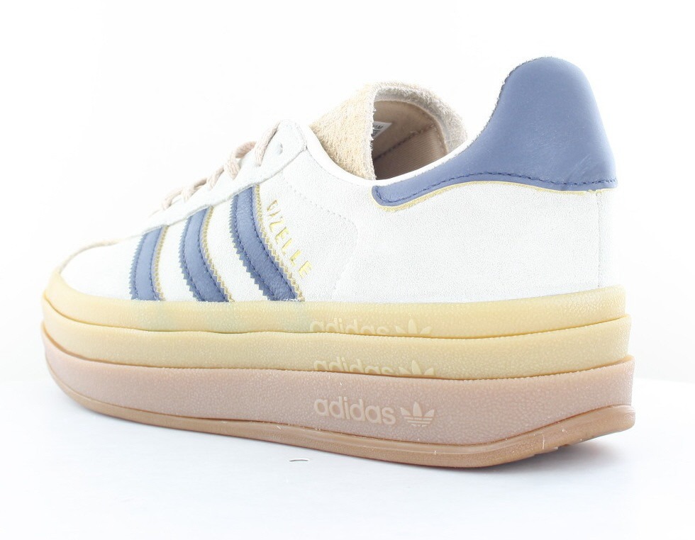 Adidas Gazelle bold beige bleu marine