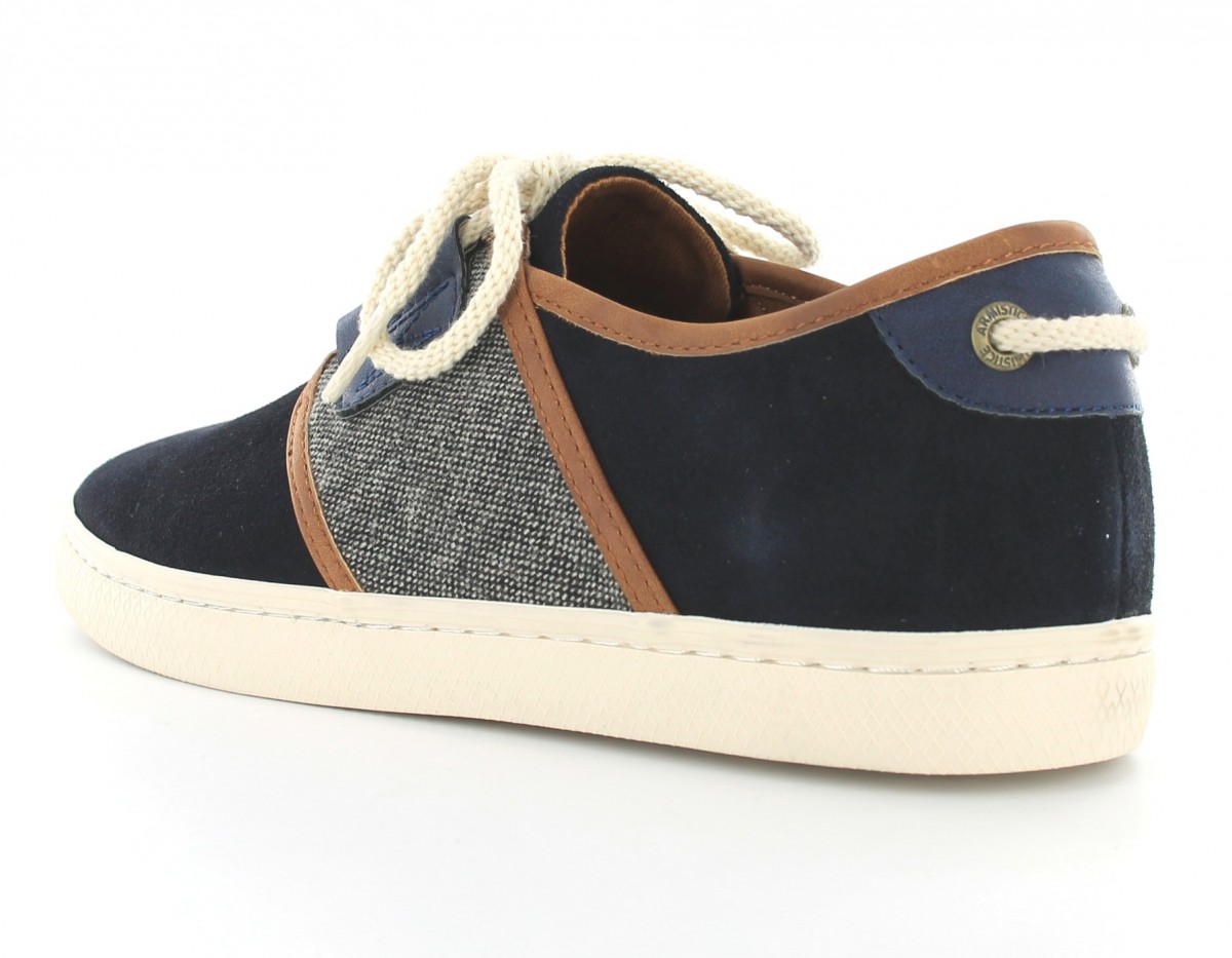 Armistice Drone one suede Bleu Marine-Gris