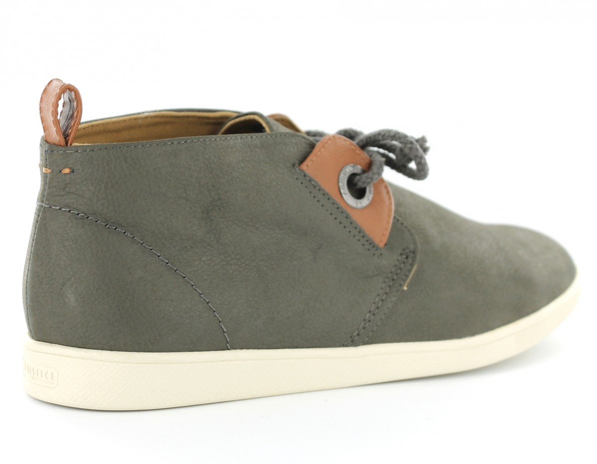 Armistice Stone 1 Mid cuir GRIS