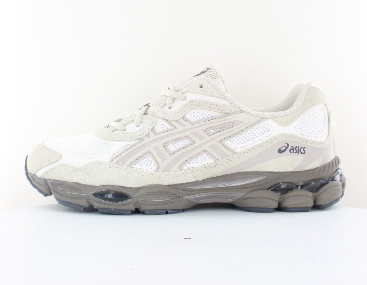 Asics Gel nyc blanc casse beige kaki