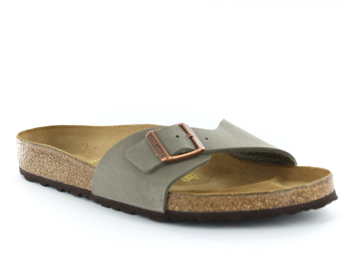 Birkenstock Madrid nubuck birk STONE