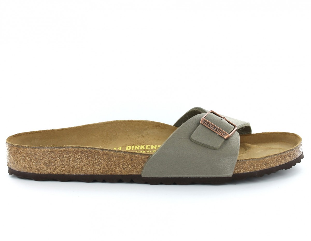 Birkenstock Madrid nubuck birk STONE