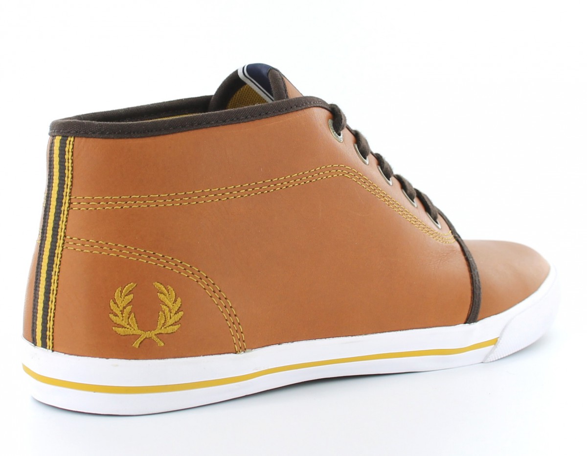 Fred Perry Fletcher lea MARRON/JAUNE