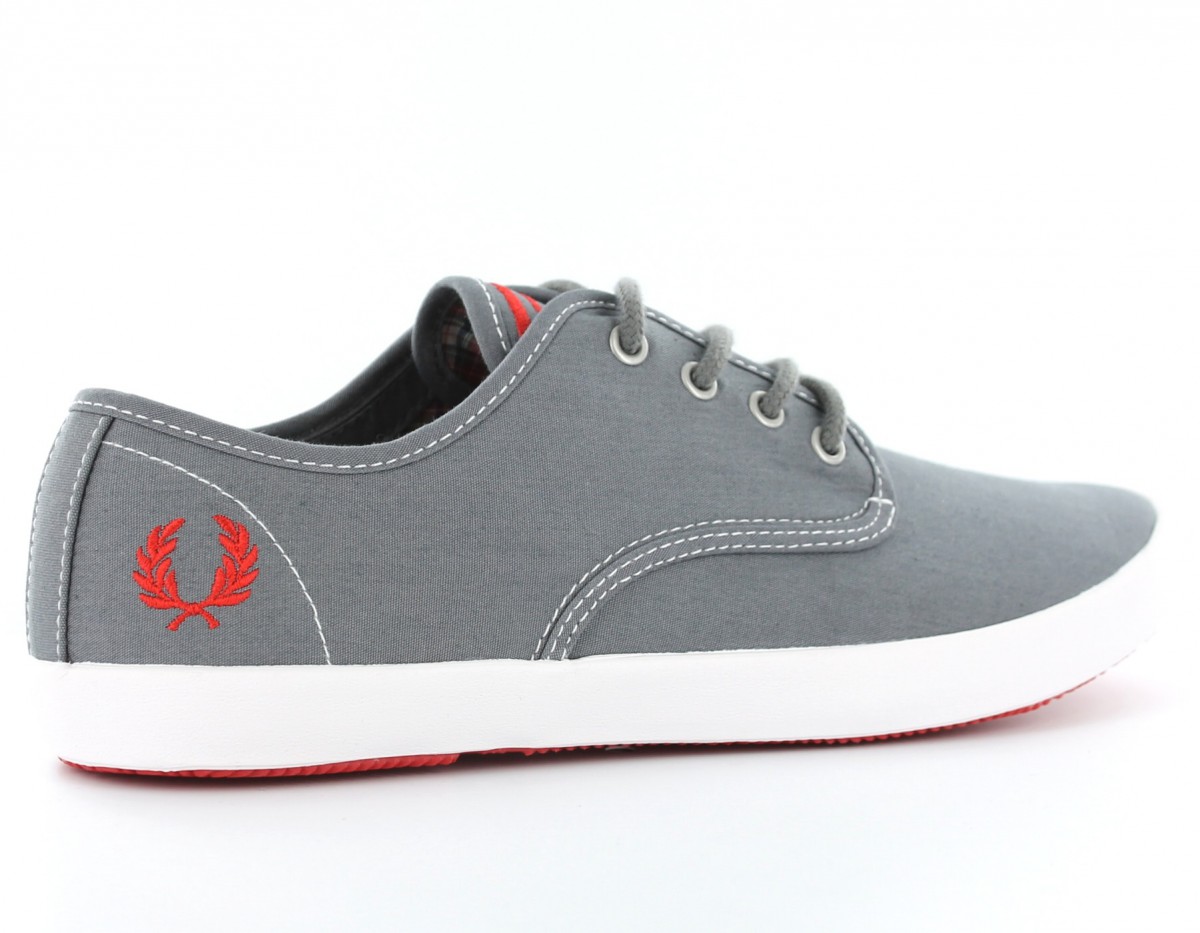 Fred Perry Foxx Canvas GRIS/ROUGE