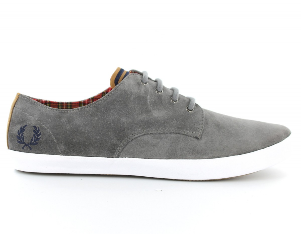 Fred Perry Foxx Suede Fred Perry GRIS/BLEU