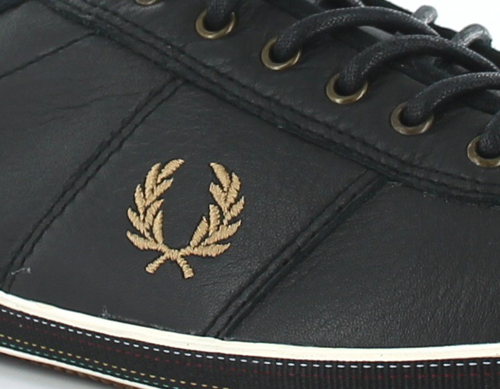 Fred Perry Hayes Unlined Lea NOIR/BEIGE