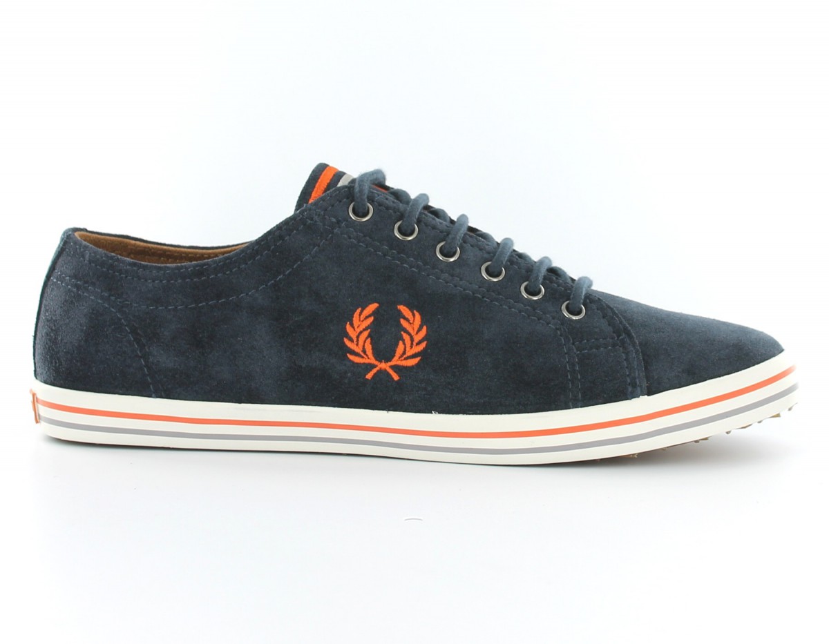 Fred Perry Kingston suede Fred Perry BLEU/ORANGE