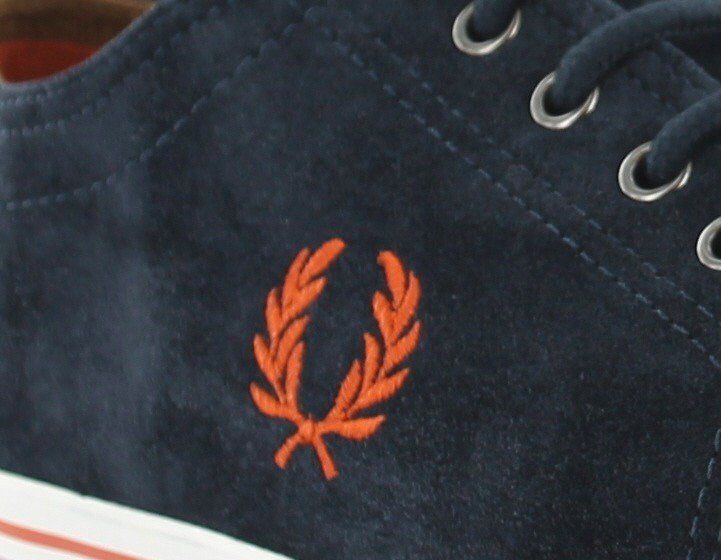 Fred Perry Kingston suede Fred Perry BLEU/ORANGE