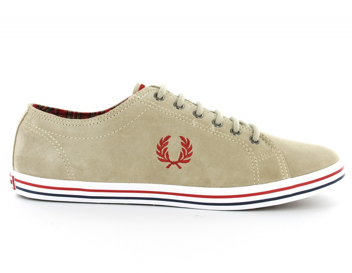 Fred Perry Kingston suede Fred Perry BEIGE/ROUGE