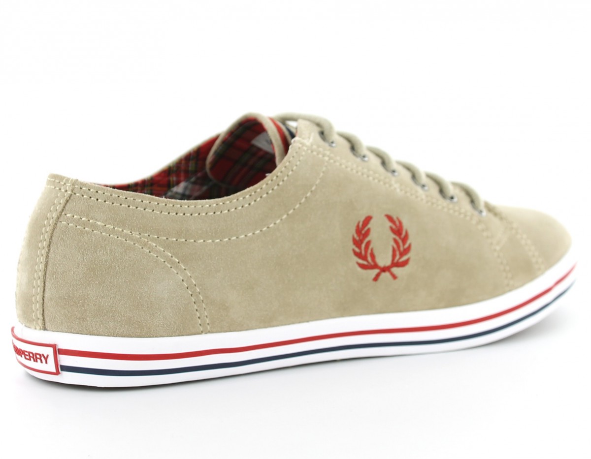 Fred Perry Kingston suede Fred Perry BEIGE/ROUGE