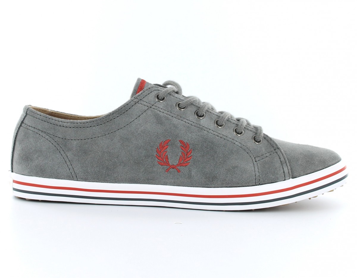 Fred Perry Kingston suede Fred Perry GRIS/ORANGE