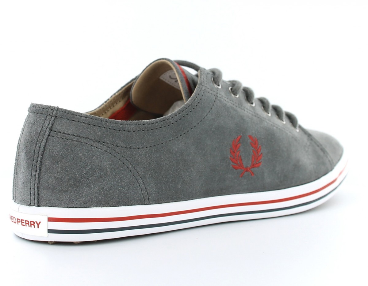 Fred Perry Kingston suede Fred Perry GRIS/ORANGE