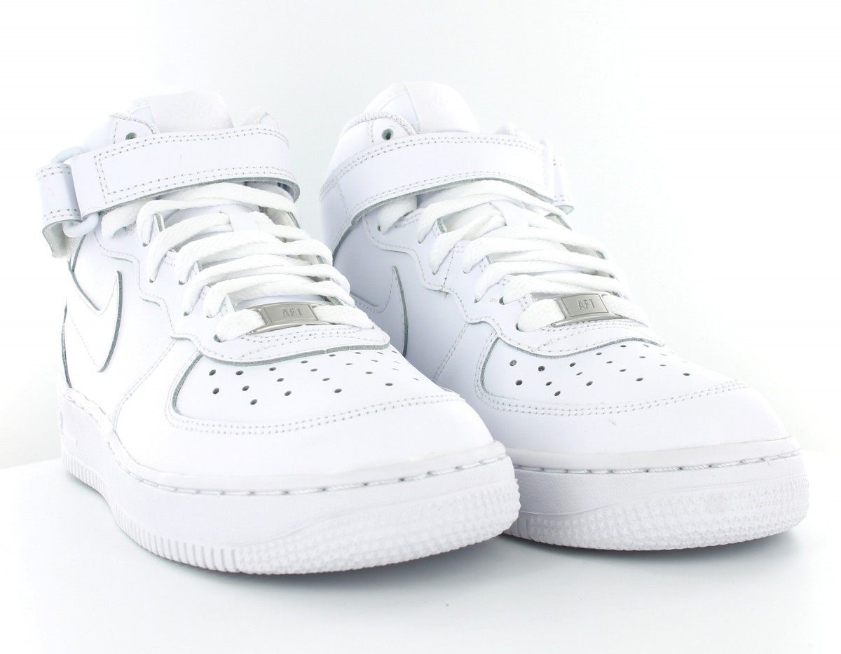 Nike Air Force 1 mid GS BLANC/BLANC