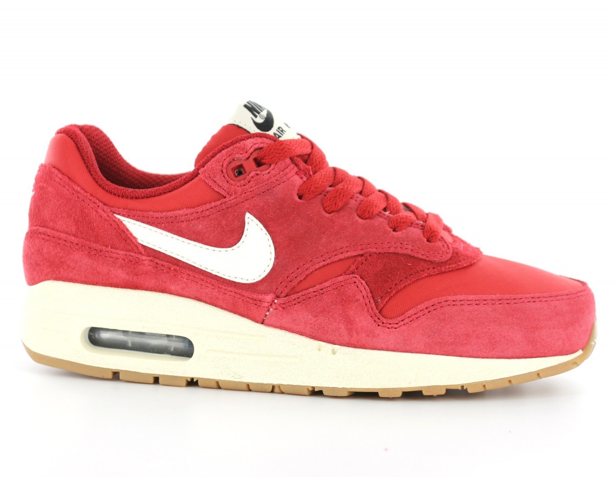 Nike Air max 1 gs ROUGE/BLANC