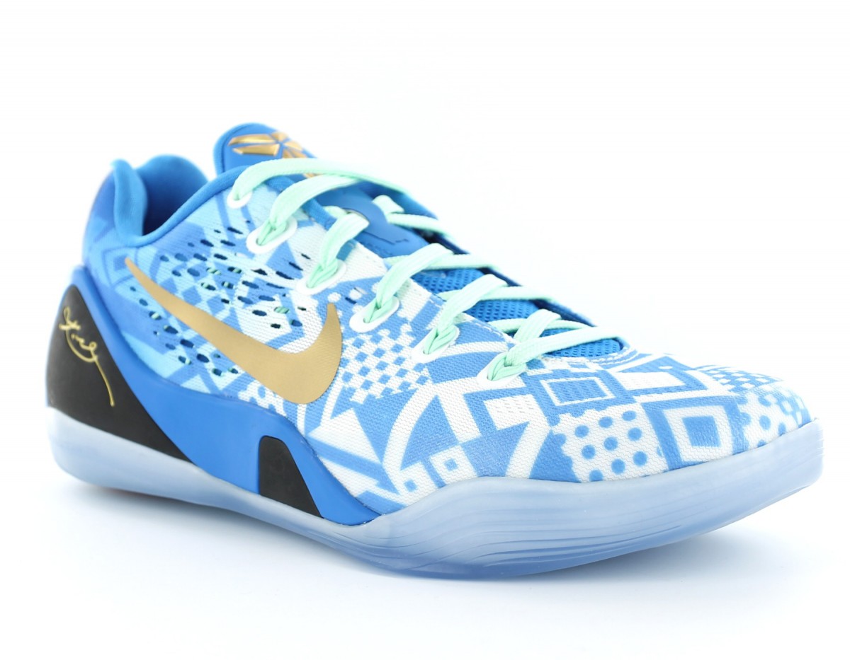 Nike Kobe 9 EM Hyper Cobalt BLEU/BLANC