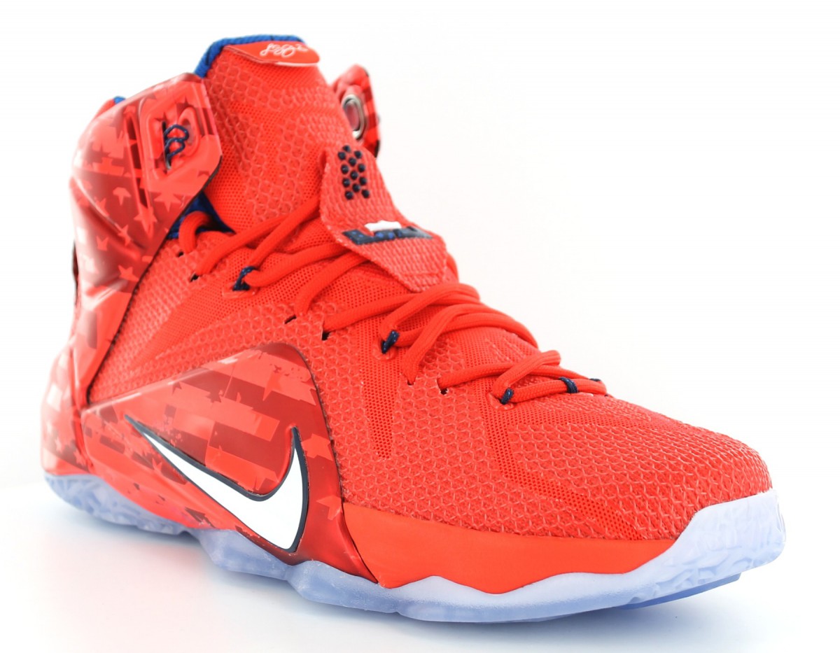 Nike Lebron 12 USA independance day ROUGE/BLEU