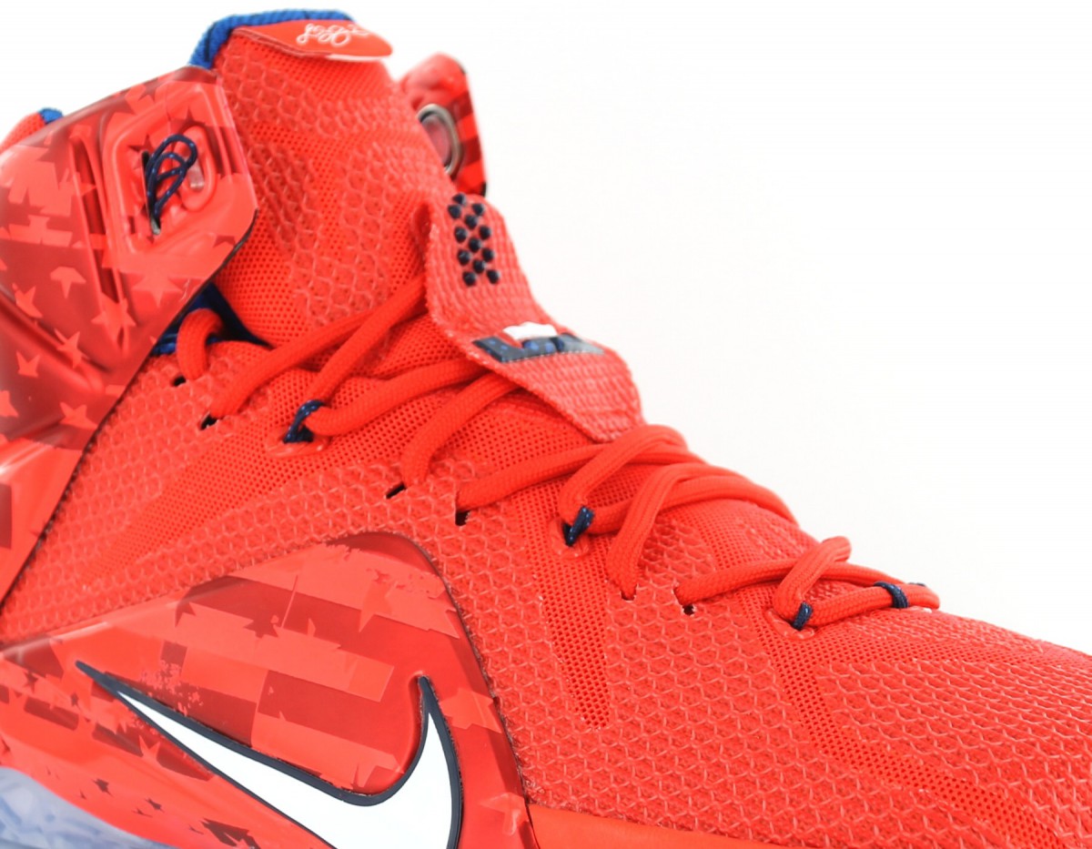 Nike Lebron 12 USA independance day ROUGE/BLEU