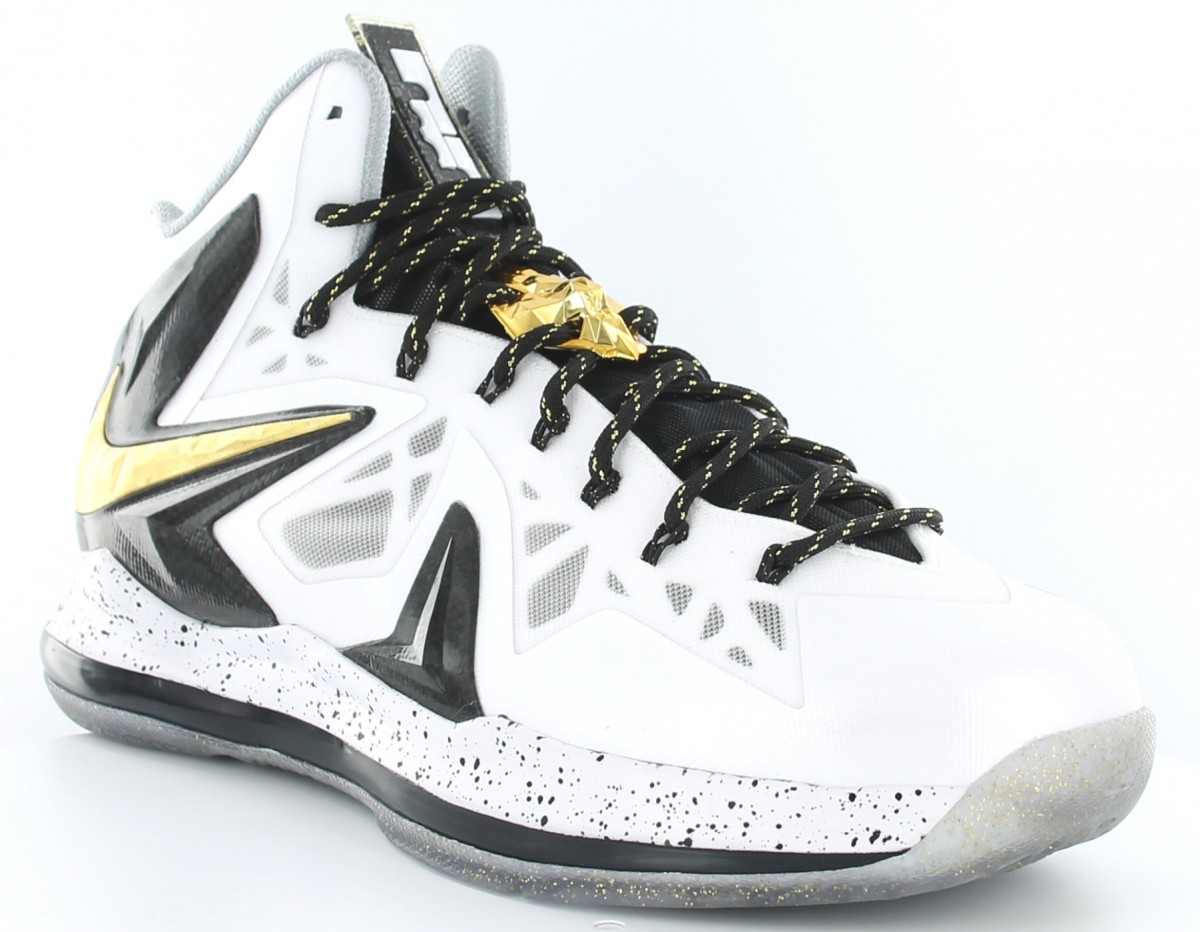 Nike Lebron X Elite Blanc/noir/or